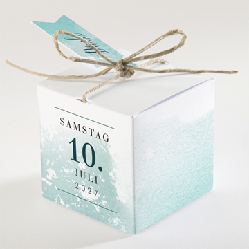 Geschenkbox Hochzeit wald aquarell - Vue 2