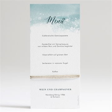 Menükarte Hochzeit wald aquarell - Vue 2