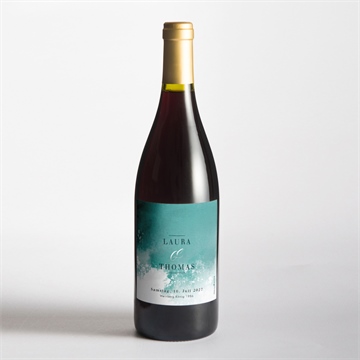 Flaschenetikett Hochzeit wald aquarell - Vue 2