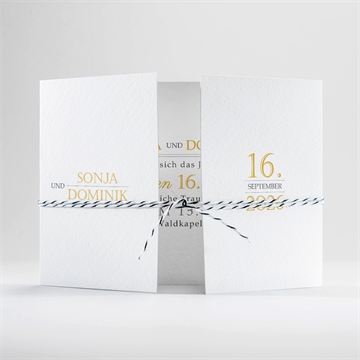 Hochzeitseinladung der goldene tag