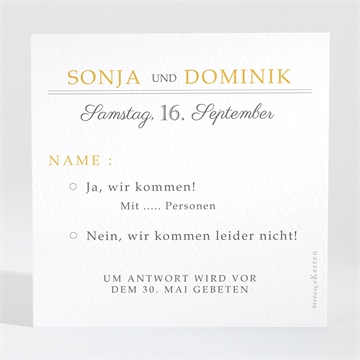 Antwortkarte Hochzeit ref. N3001476