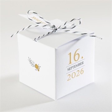 Geschenkbox Hochzeit der goldene tag - Sicht 2