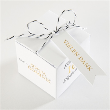 Geschenkbox Hochzeit der goldene tag - vue 3