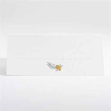 Tischkarte Hochzeit der goldene tag - Tischkarte Rückseite