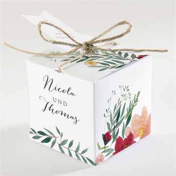 Geschenkbox Hochzeit mohnblumen - vue 2