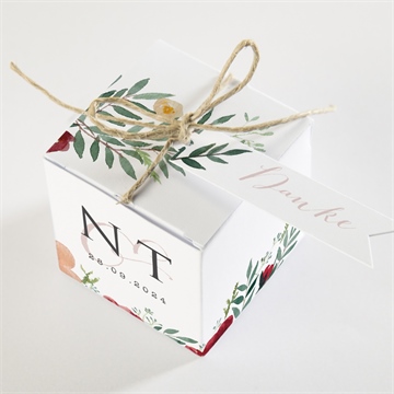 Geschenkbox Hochzeit mohnblumen - vue 3