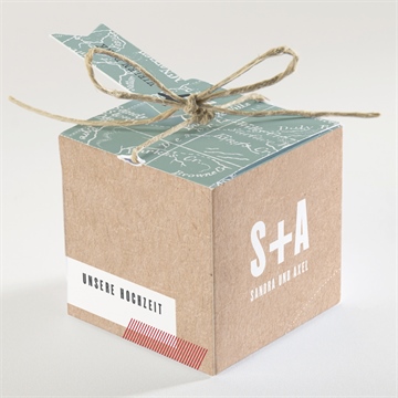 Geschenkbox Hochzeit flugticket - vue 2