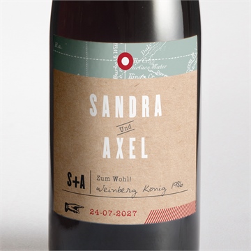 Flaschenetikett Hochzeit ref. N3001480