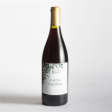 Flaschenetikett Hochzeit olivenzweig - vue 2