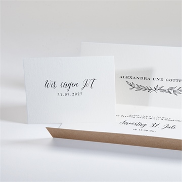 Hochzeitseinladung schick mit schleife - vue 3