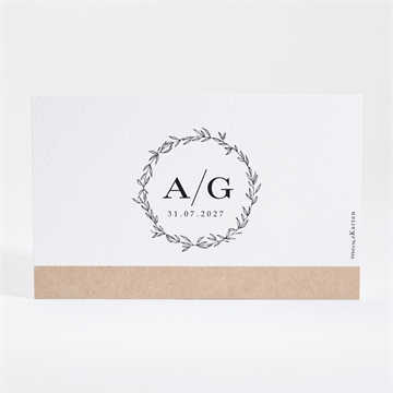 Save the Date Karte schick mit schleife - vue 2