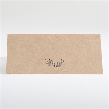 Tischkarte Hochzeit schick mit schleife - Tischkarte Rückseite