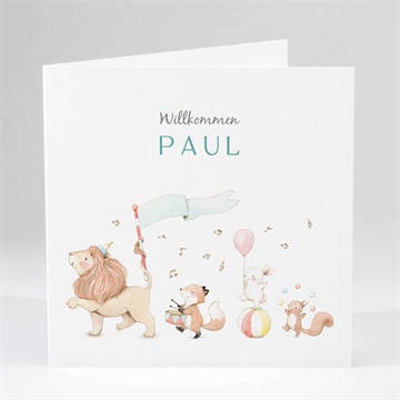 Geburtskarte die musikanten