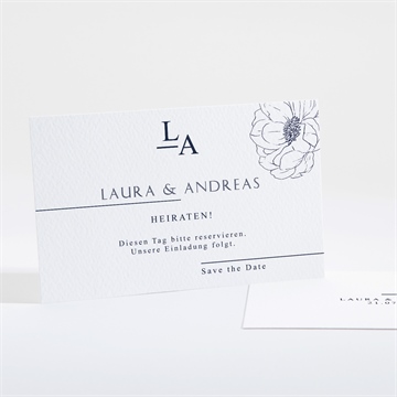Save the Date Karte pfingstrose