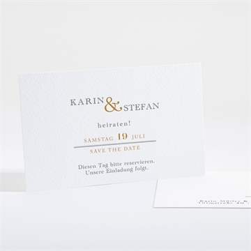 Save the Date Karte eng verbunden