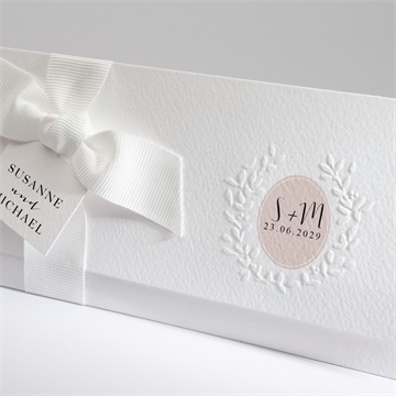 Hochzeitseinladung reine eleganz - Sicht 2