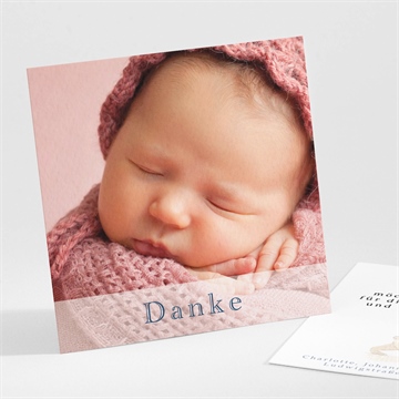 Dankeskarte Geburt kleiner eisbär