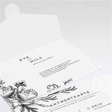 Hochzeitseinladung kamelie - Vue 2