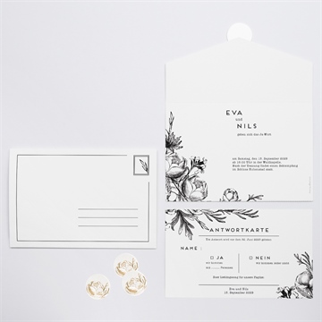 Hochzeitseinladung kamelie - vue 3