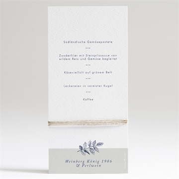Menükarte Hochzeit blühender zweig - Vue 2