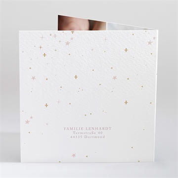 Einladung Taufe rosa licht - vue 3