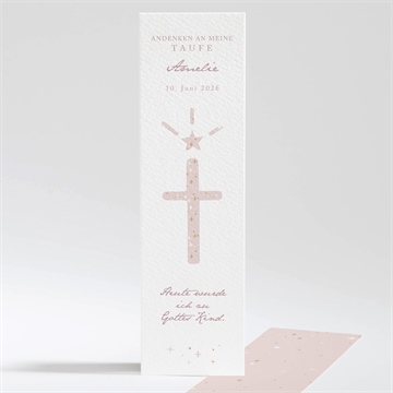 Andenken Taufe rosa licht