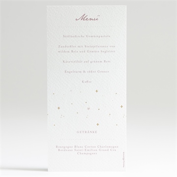 Menükarte Taufe rosa licht - Dos du menu