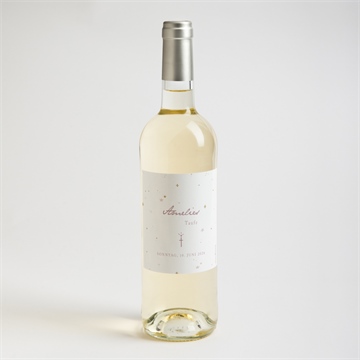 Flaschenetikett Taufe rosa licht - Vue 2