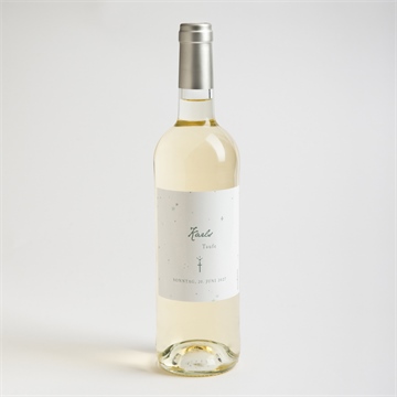 Flaschenetikett Taufe grünes licht - Vue 2