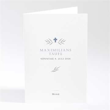 Menükarte Taufe foto mosaik