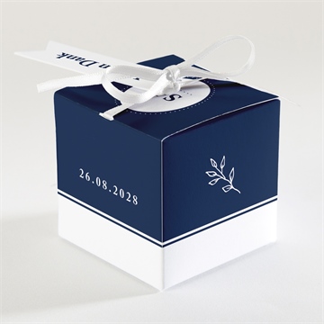 Geschenkbox Hochzeit schick in blau - vue 2