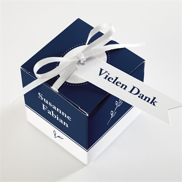 Geschenkbox Hochzeit schick in blau - vue 3