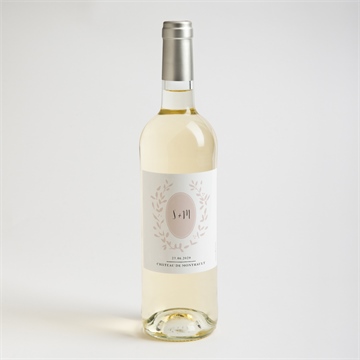 Flaschenetikett Hochzeit reine eleganz - Sicht 2