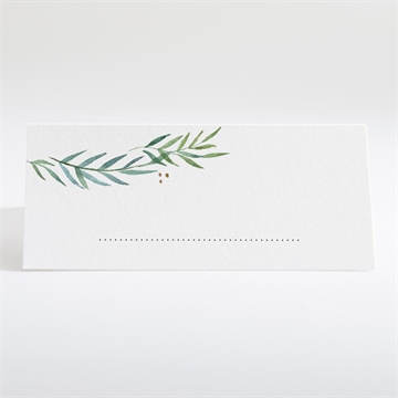 Tischkarte Hochzeit zarte blätterranke - Vue 2