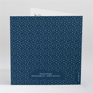 Einladung Taufe pünktchen blau - vue 3