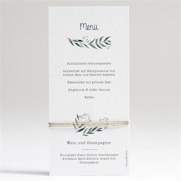 Menükarte Taufe pünktchen blau - Dos du menu