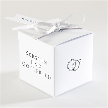 Geschenkbox Hochzeit blätterkranz mit farbenspiel - Vue 2