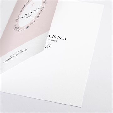 Kirchenheft Taufe ring der natur rosa - vue 2