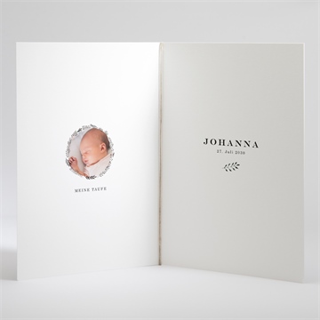 Kirchenheft Taufe ring der natur rosa - vue 3