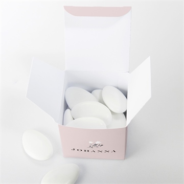 Geschenkbox Taufe ring der natur rosa - vue 4