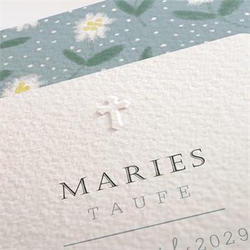 Einladung Taufe gänseblümchen - vue 2