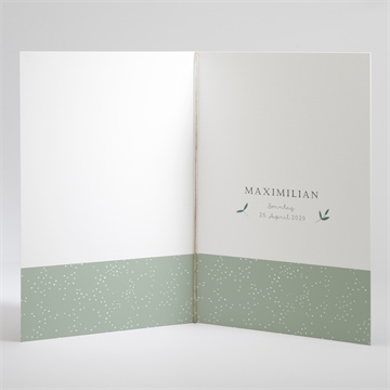 Kirchenheft Taufe blätter im wind - Sicht 3