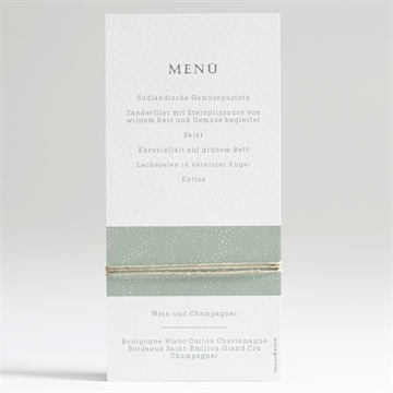 Menükarte Taufe blätter im wind - Vue 2