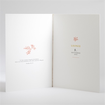 Kirchenheft Taufe vintage natur - vue 3