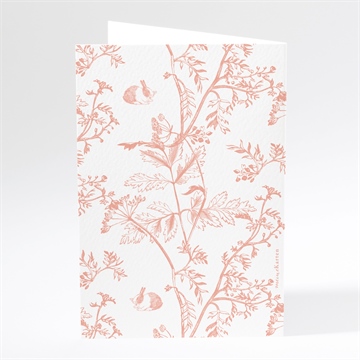 Menükarte Taufe vintage natur - Dos du menu