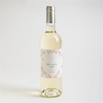 Flaschenetikett Taufe vintage natur - Vue 2