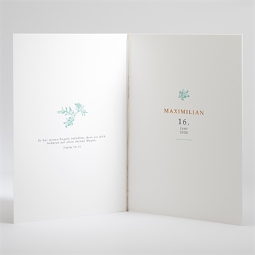 Kirchenheft Taufe vintage vogel - Vue 3