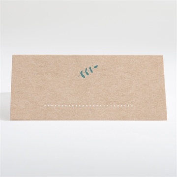 Tischkarte Hochzeit wintergrün - Tischkarte Rückseite