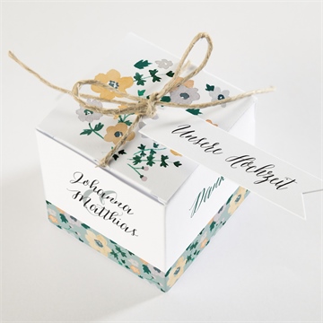 Geschenkbox Hochzeit floraler rahmen - vue 3