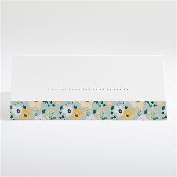 Tischkarte Hochzeit floraler rahmen - Vue 2